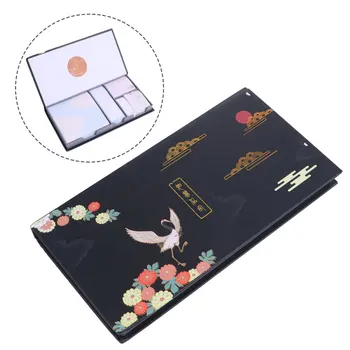 

1 Set Adhesive Notes Chinese Style Memo Pads Crane Pattern Notepad Diary Planner Stickers Stationary for Home Office School (Twe