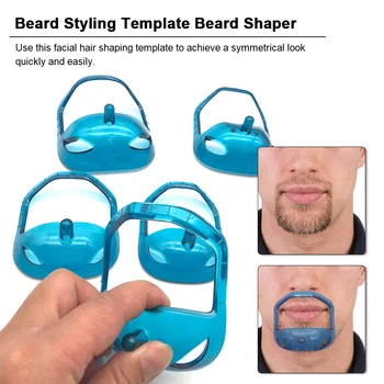 

5Pcs/lot Professional Salon Beard Styling Template Mustache Grooming Tool Shaver Accessory For Gentleman Beard Shaper