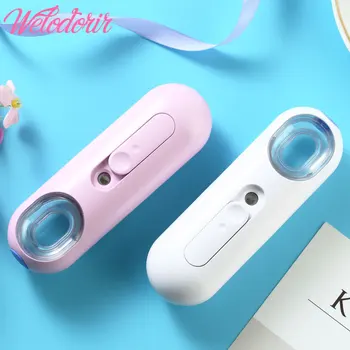 

22ML Mini Nano Mister Spray Bottle Battery Operated Facial Steamer Moisturizing Ultrasonic Handheld Atomizer Portable Beauty Fac