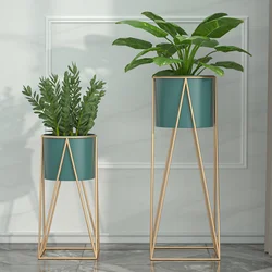 Support de stockage de fleurs en fer forgé, minimaliste, nordique, moderne, pour la maison, le salon, le balcon 