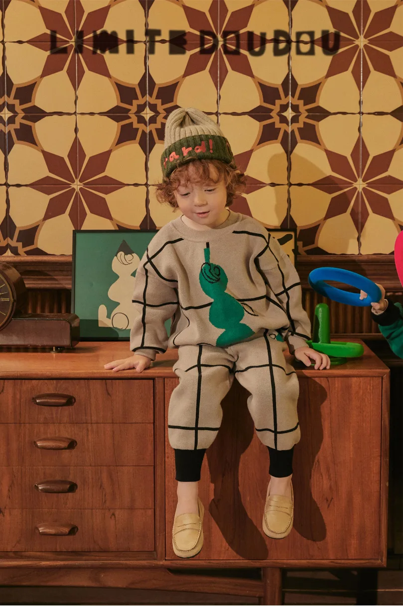 Г. Детские свитера; Новинка г.; осенне-зимний брендовый кардиган с модным принтом для мальчиков и девочек; Детские хлопковые топы; верхняя одежда