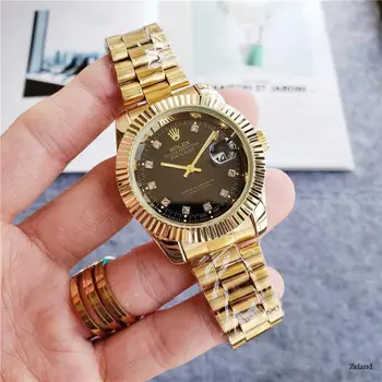 

rolex- Luxury Brand quartz women Watches Quartz Watch Stainless Steel Strap wristwatch classic business dress men watch 24