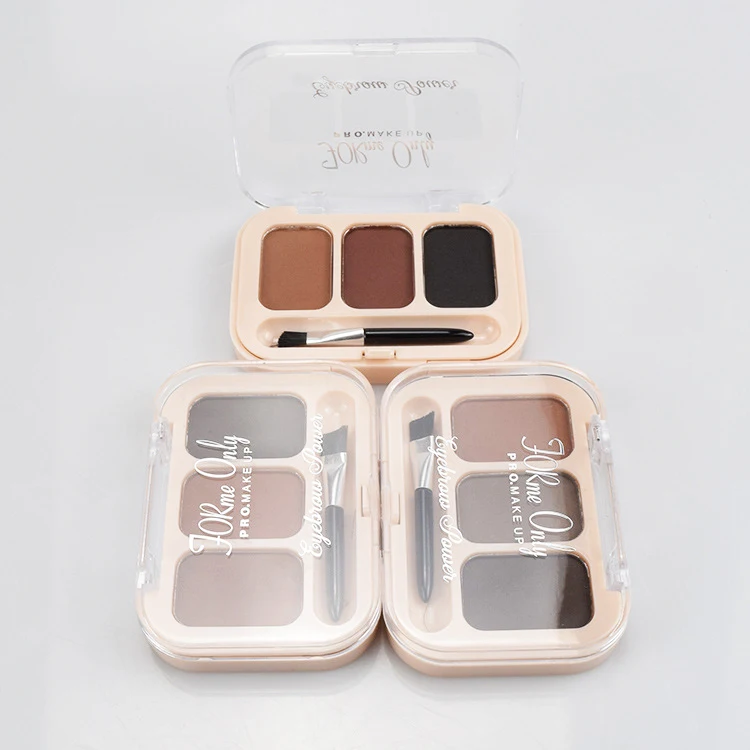 3 Color Eyebrow Enhancer Powder Palette Glow Shadow Brown Black Professional Long-lasting Easy to Wear Eyes Make up Eye Brow 3 Color Eyebrow Enhancer Powder Palette Glow Shadow Brown Black Professional Long-lasting Easy to Wear Eyes Make up Eye Brow