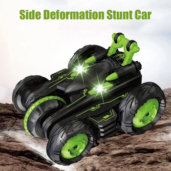 

RC Cars 2.4Ghz Remote Control Transforming Vehicles With Side Walking 360 Degree Spins