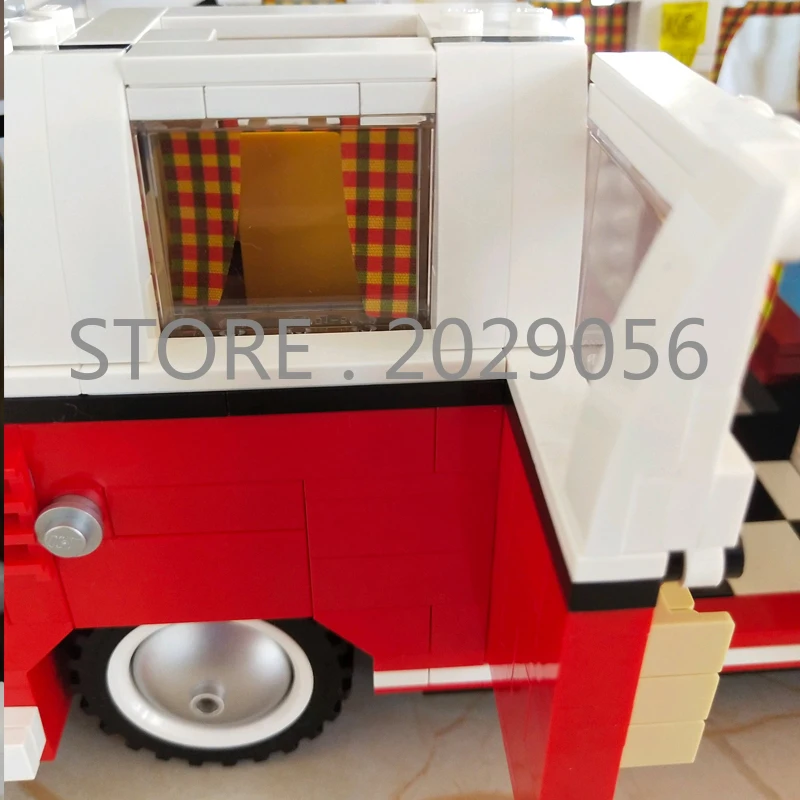 21001 Creator 10220 T1 Camper RV туристическая машина 1354 шт. уличный вид модели блоки кирпичи игрушки Совместимые 10220 10252 10242