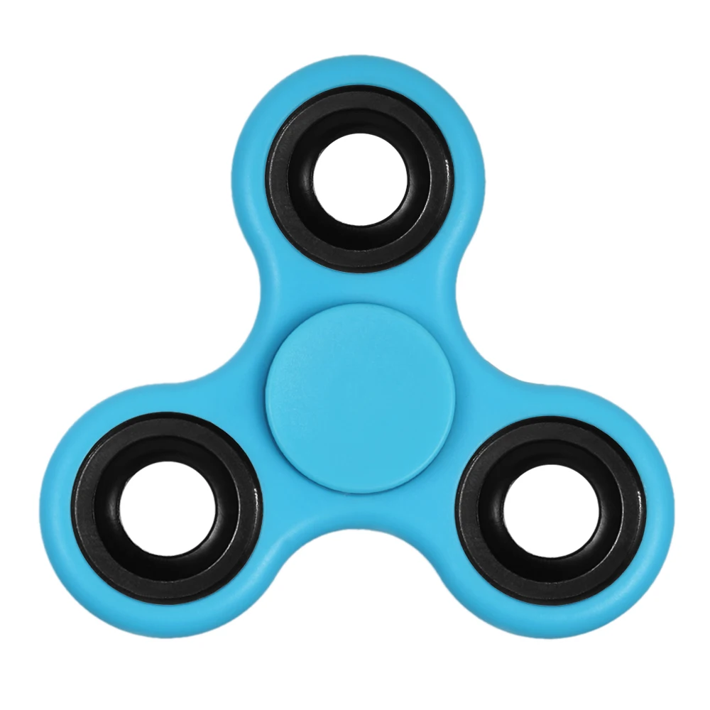 DIY три фиджет Спиннер 360 ручной палец Спиннер спиннинг Widget фокус игрушка нейлон PA материал для СДВГ беспокойство скука взрослых - Цвет: Синий