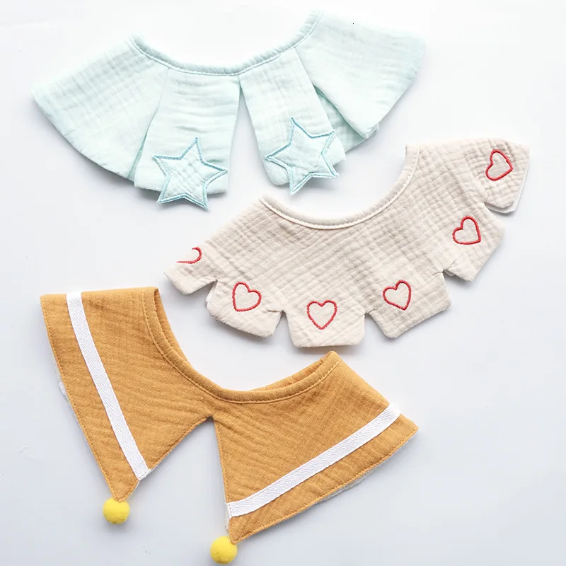 3-pack столовые приборы Cato Водонепроницаемые Детские принадлежности burp Doeken 360-degree baby Поддельный Воротник хорошие детские бирки
