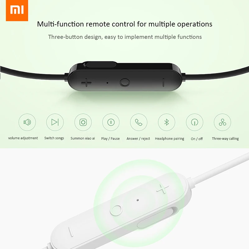 Оригинальные спортивные bluetooth-наушники Xiaomi Youth Edition, беспроводные bluetooth-наушники с креплением на шею, поддержка Xiao Ai Assistant