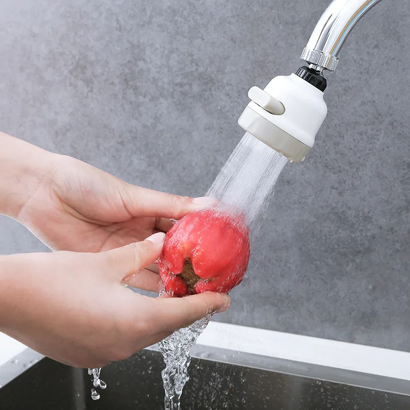 

3 Modes Adjustable 360 Degree Rotatable Head Water Saving Kitchen Filtered Diffuser Aerator Nozzle Faucet Accessories