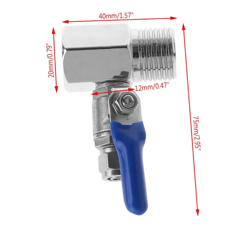 

Drop Shipping Water Purifier Reverse Osmosis Tee Inlet Ball Valve Set 1/2" BSP To 1/4" Tube