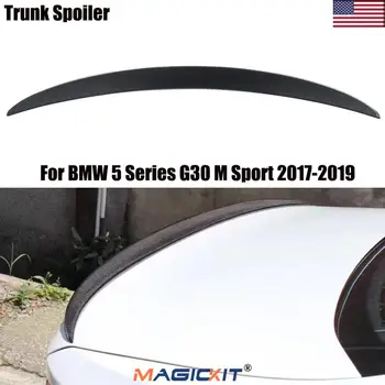 

MagicKit For BMW 5 Series G30 M Sport 2017-2019 Performance Carbon Look Rear Boot Trunk Lip Spoiler BIG PROMOTION US STOCK