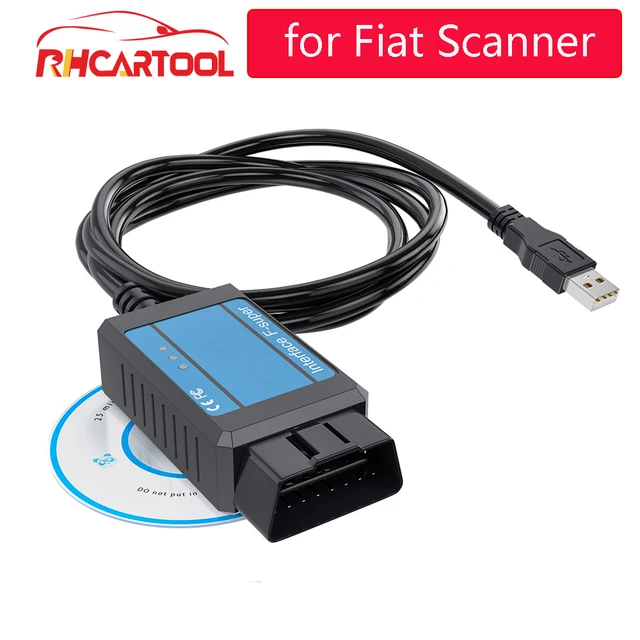 Escáner profesional para Fiat OBD/ OBD2, interfaz para Fiat f super, herramienta de escaneo usb para fiat/Alfa Romeo / Lancia