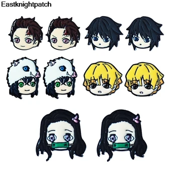 

20pairs/lot E1605 Cute Anime Kimetsu no yaiba Earrings Jewelry Lovely Cartoon Stud Earring For Women Girls Jewelry Gift