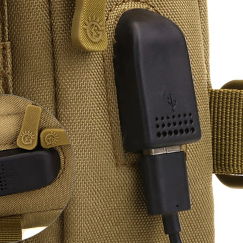 USB зарядное устройство Мужская нагрудная сумка Военная штурмовая нагрудная сумка Портативная дорожная сумка для бутылки с водой мужская сумка-слинг аксессуары для путешествий