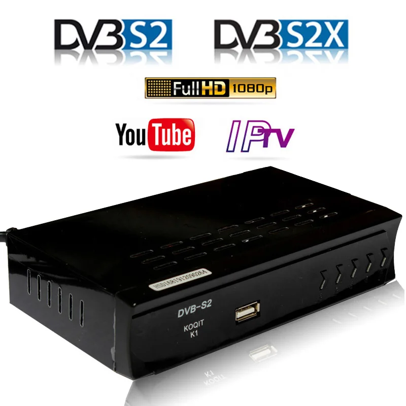 HD DVB-S2 Digital FTA Satellite Receiver IPTV Youtube Wifi Decoder Tuner Tv Box