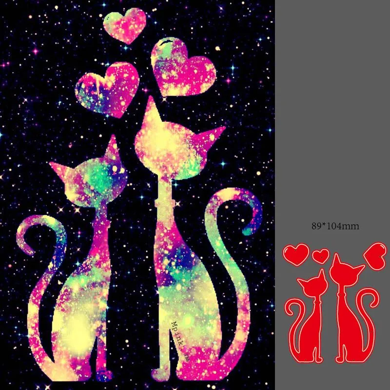 

Christmas Cat Cutting Die Scrapbooking Nouveau Arrivage 2019 Photo Album Embossing Paper Cards Making
