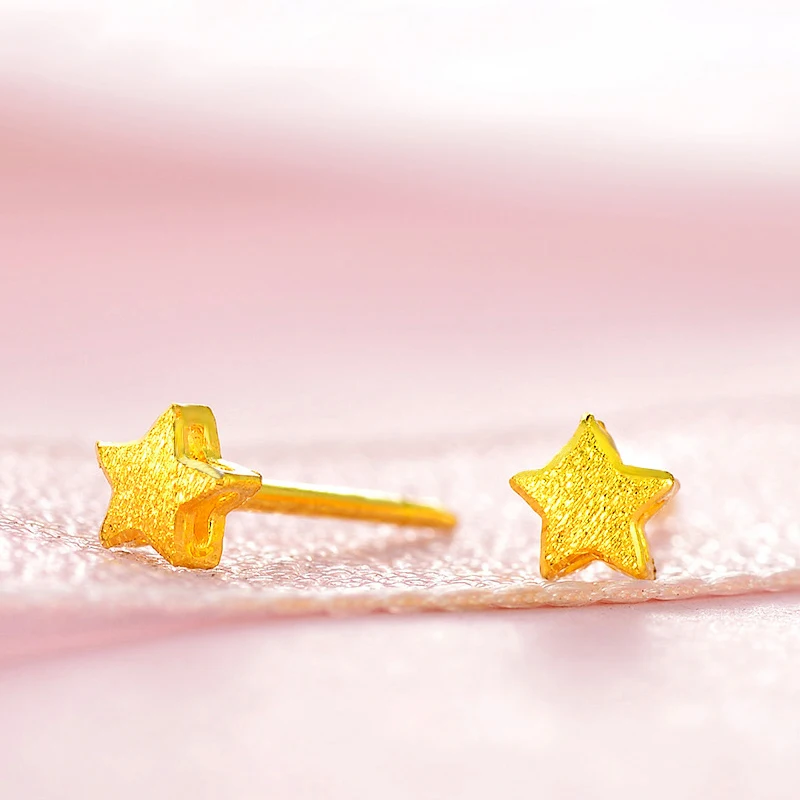 LKL 24K серьги из чистого золота настоящий AU 999 твердые золотые серьги хорошие высококлассные модные ювелирные изделия Новинка