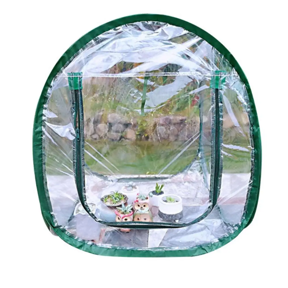

Foldable Greenhouse PVC Cover Anti-UV Rainproof Transparent Warm Keeping Garden Plants Growhouse Grow Box Hothouse