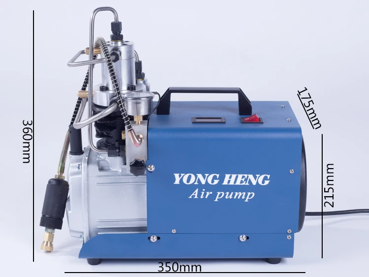 220v 110v 300BAR Yong Heng воздушный компрессор 4500PSI электрический насос высокого давления для пневматического пистолета подводная винтовка PCP Надувное устройство