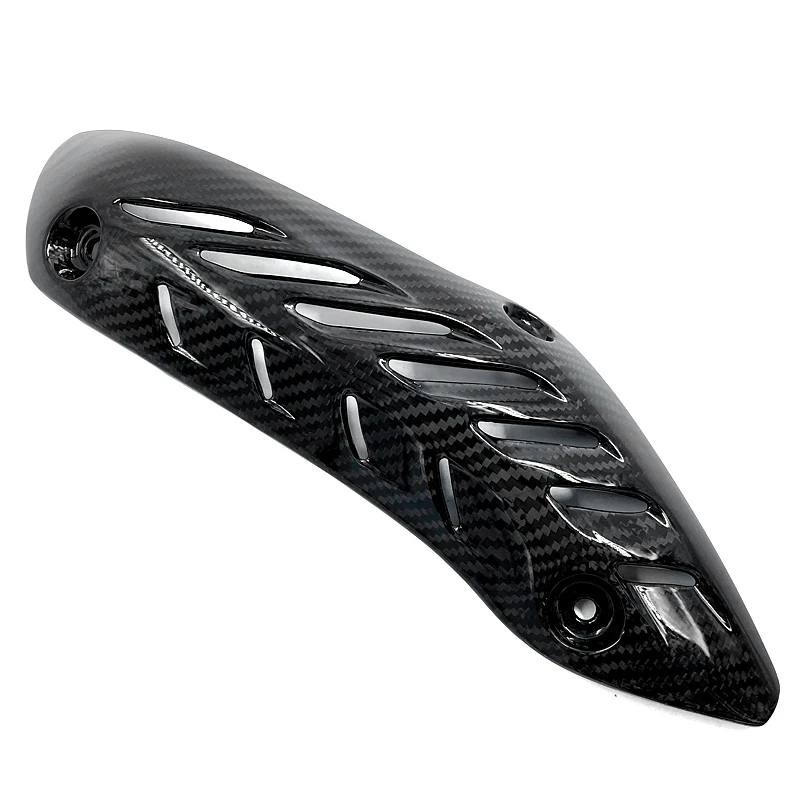 For Ducati Monster 821 1200 14-17 Motorcycle Exhaust Muffler Carbon Fiber Protector Heat Shield Cover Guard Anti-scalding cover (3)