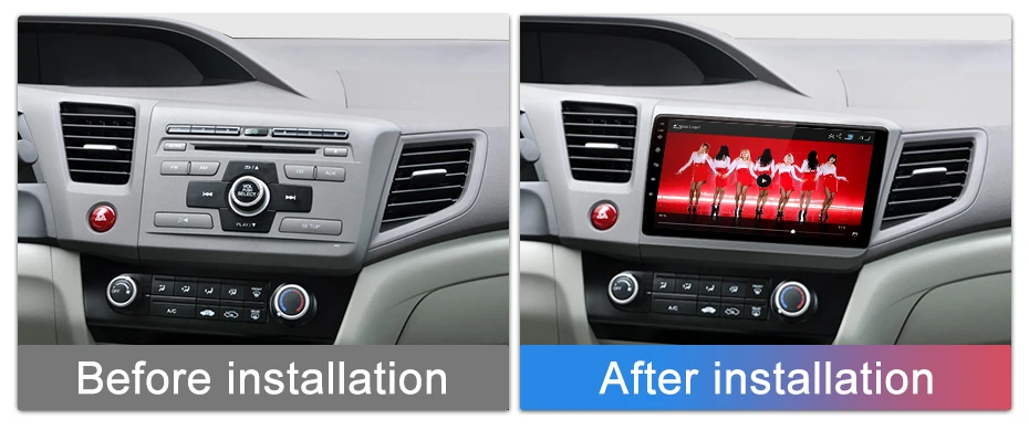 Flash Deal AWESAFE for Honda Civic 2012 2013 2014 2015 Car Radio Multimedia video player GPS No 2din 2 din Android 8.1 2G+32G 9