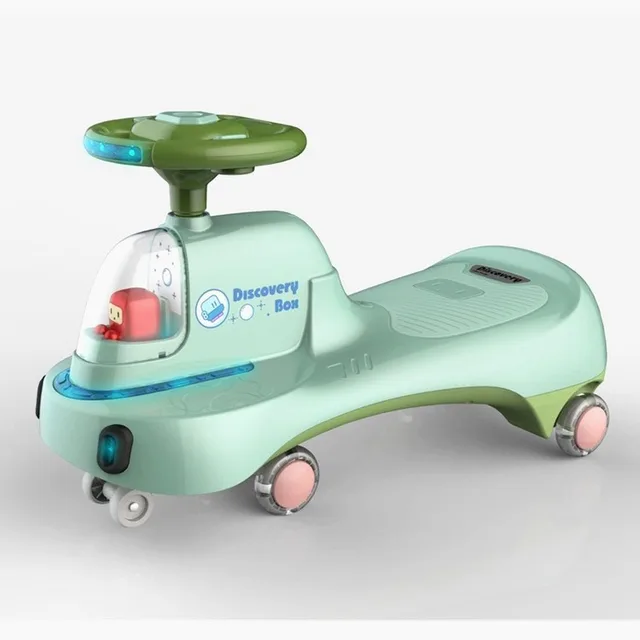 Net celebrity children's twisting car universal wheel anti-rollover sliding, adults can sit in infants and toddlers 4