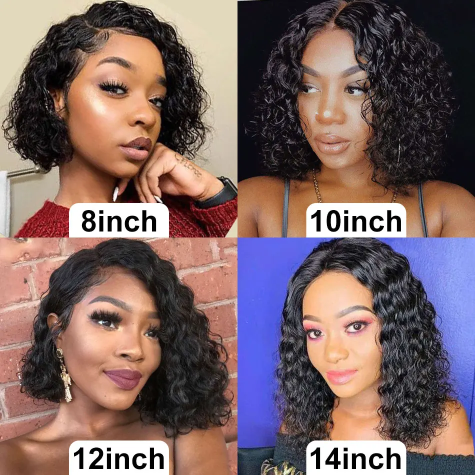Tinashe Water Wave Bob Wig Transparent Lace Front Human Hair Wigs For Women 13x4 HD Lace Wig Pre Plucked Ready To Go