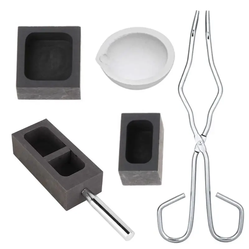 

Graphite Crucible Set, Ingot Mold Set High Purity Graphite Torch Melting Casting 667E