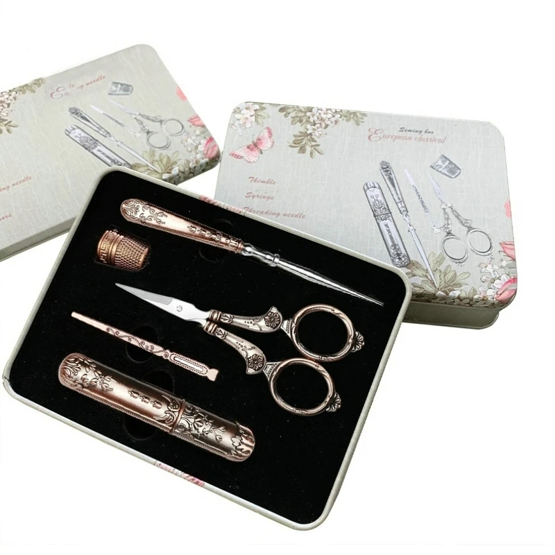 

5 шт./набор, винтажные ножницы