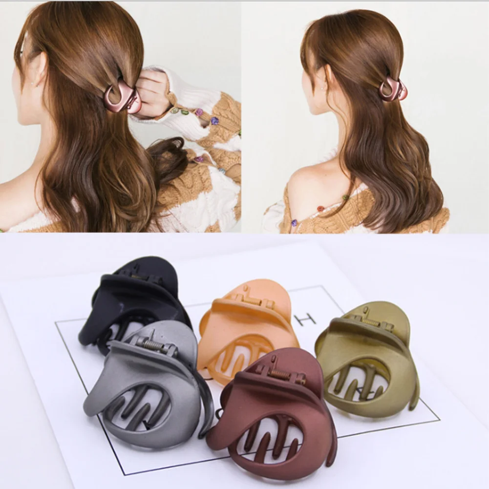 11cm Frosted Hair Clip Duckbill Clip Women Candy Color Large Barrettes Hairpins 