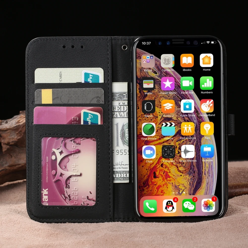 LLZ. COQUE Флип Бумажник чехол для телефона для IPhone 11 Pro X Xr Xs Max винтажный кожаный противоударный чехол для IPhone 7 8 6S 6 Plus 5 5S SE