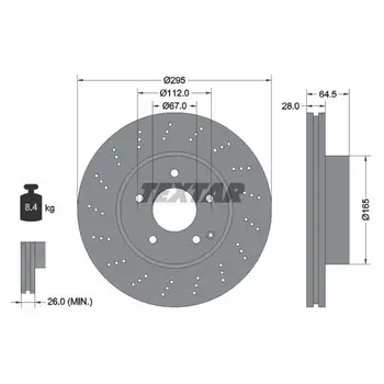 

Disc brake front MB W204/S204/C204/W212/S212/A207/C207 2.