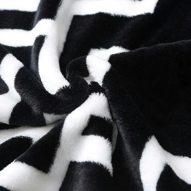 150 X 200CM soft Household Rainbow Color Print Flannel Blanket Lightweight Cozy Plush Throws Couch Sofa Bedding Blankets