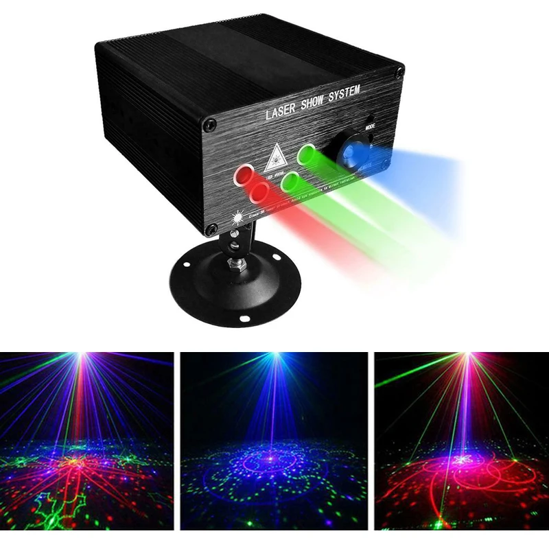 RGB этапа лазерный светильник диско светодиодный эффект партии KTV бар для