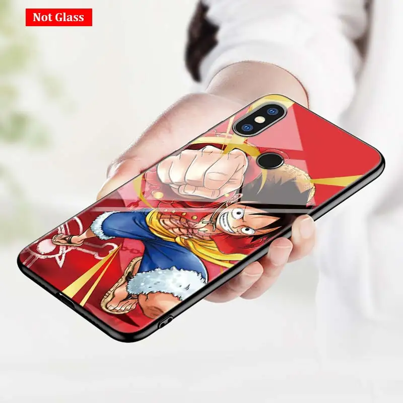 Черный Чехол Аниме One piece для Xiaomi mi A1 A2 5X6X6 8 9 9SE CC9 F1 9T 9TPro mi Play Супер Яркий глянцевый чехол для телефона
