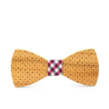 Модный деревянный галстук-бабочка галстук мужской бренд галстук-бабочка ручной работы Деревянный воротник цветок горячий деревянный галстук узел