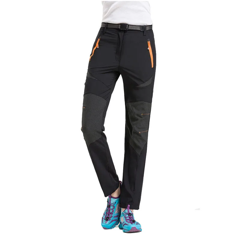 JACKSANQI New Women Stretch Quick Dry Hiking Pants Summer Waterproof Sports Outdoor Trekking Camping Trousers Female Pants RA242