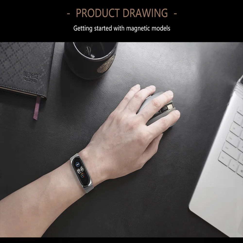 Strap for Mi Band 6 5 4 3 Metal Milanese Bracelet On Mi Band 4 Wristband Stainless Steel Mi Band6 Strap For Xiaomi Miband5 4 3