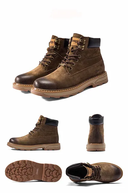XIAOMI Jeep Martin de para botines de estilo británico de alta calidad, botas de herramientas retro informales, otoño e invierno, eur38 44|Sensores de movimiento inteligentes| - AliExpress