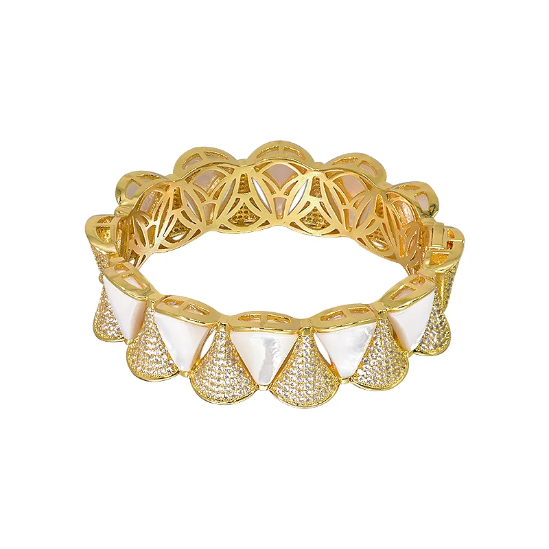 

Natural Stone And Full Stone Cuff Charm Bangles Jewelry Crystal Luxury Fashion Punk Light Yellow Color Indian Lover Bracelets