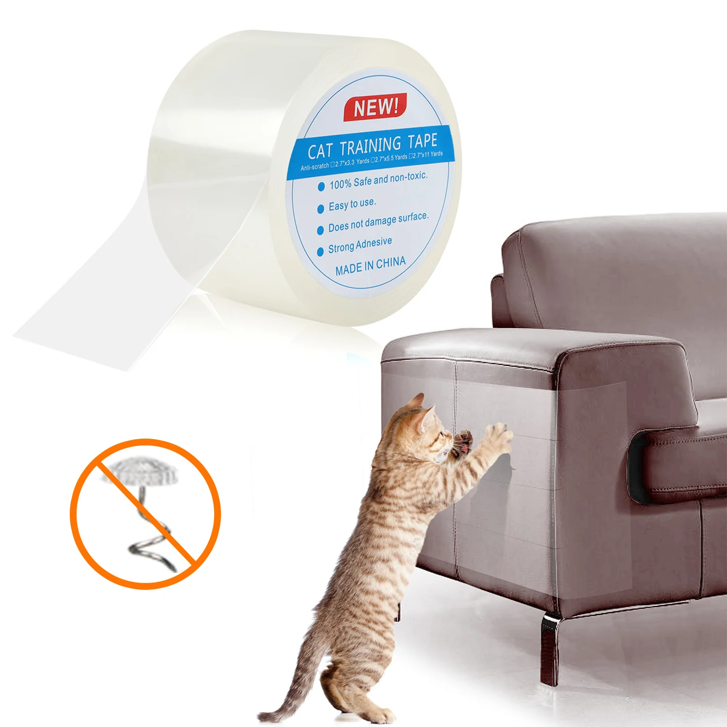 Móveis, Couch Protector, Sofá, Prevenção Scratch, Clear Pet Garra Pad, 4 Tamanhos