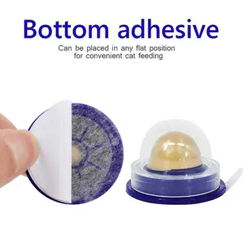 

1 PCS Healthy Cat Snacks Catnip Sugar Candy Licking Nutrition Gel Energy Ball Toy for Cats Kittens Increase Drinking Water Help