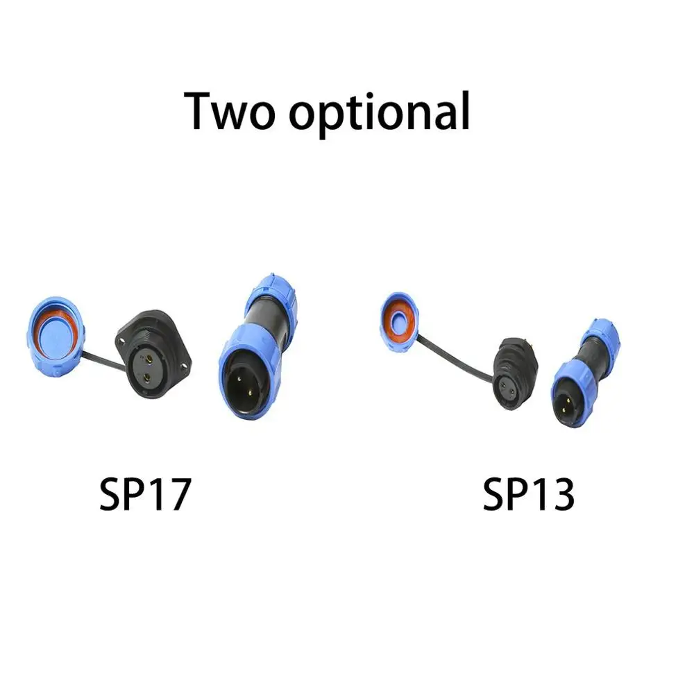 SP13 SP17 Std Series IP68 Waterproof Circular Multipole Plug & Socket Connectors After Nut 3D Printe