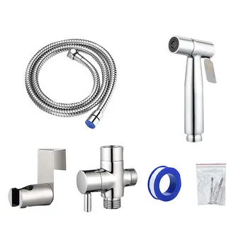 

Sanitary Ware Suite Bathroom Bidet Sprayer Set Handheld Bidet Toilet Sprayer Baby Cloth Diaper Spray practical Convenience