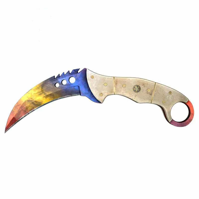 13 см x 5 виниловые наклейки для CS GO Karambit нож мрамор выцветание автомобильные