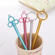 Stylo Gel à 4 touches rétro, dessin animé, mignon, stylo d'écriture créatif en plastique, papeterie de bureau, vente en gros
