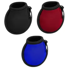 Portable Golf Ball Washer Cleaner Pouch Bag With Clip Hook Belt Waterproof Washer Pocket Golf Ball Accessorie Black Red Blue
