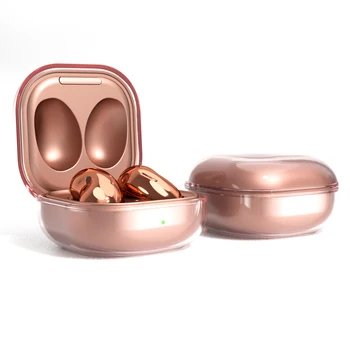 

New Transparent Silicone Earphone Case for Samsung Galaxy Buds Live Wireless Headset Shockproof Protective Headphone Cover Shell