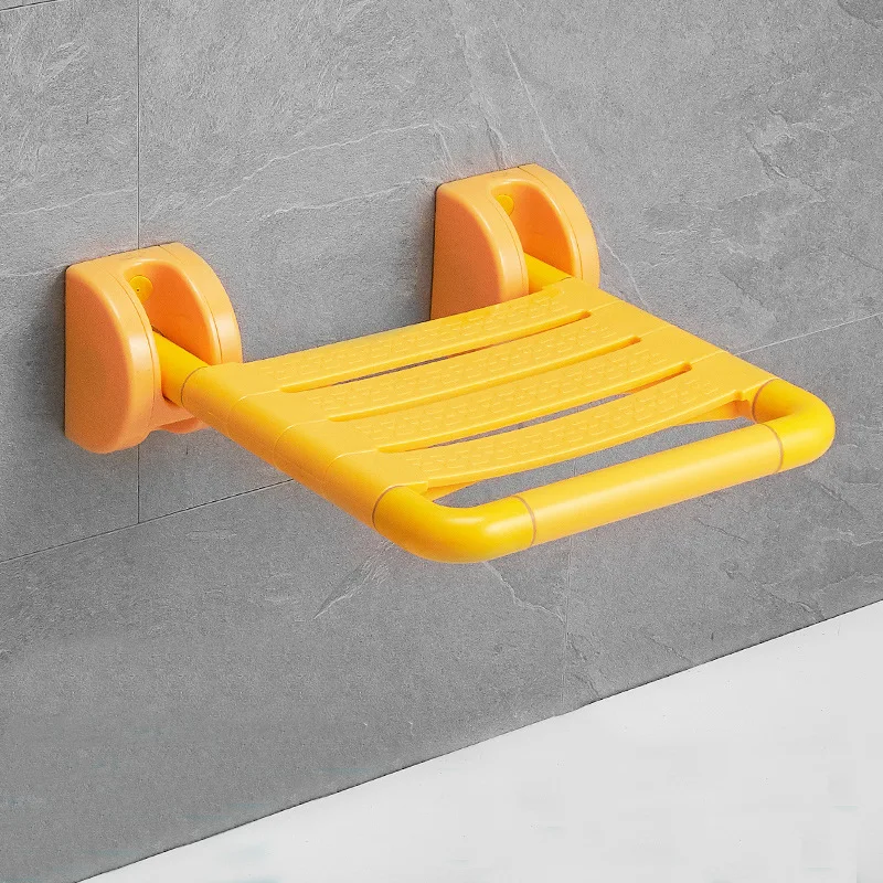 Adjustable Wall Mounted Shower Seats Stool Bathroom Elderly Children Folding Chairs Non Slip Disabled Toilet Bath Chair Bench 5
