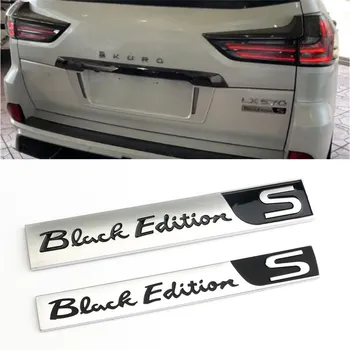 

For Lexus Logo LX570 LX470 2008-2019 Accessories Car Rear Trunk Special 3D Black Edition Emblem Badge ABS Stickers Car Styling